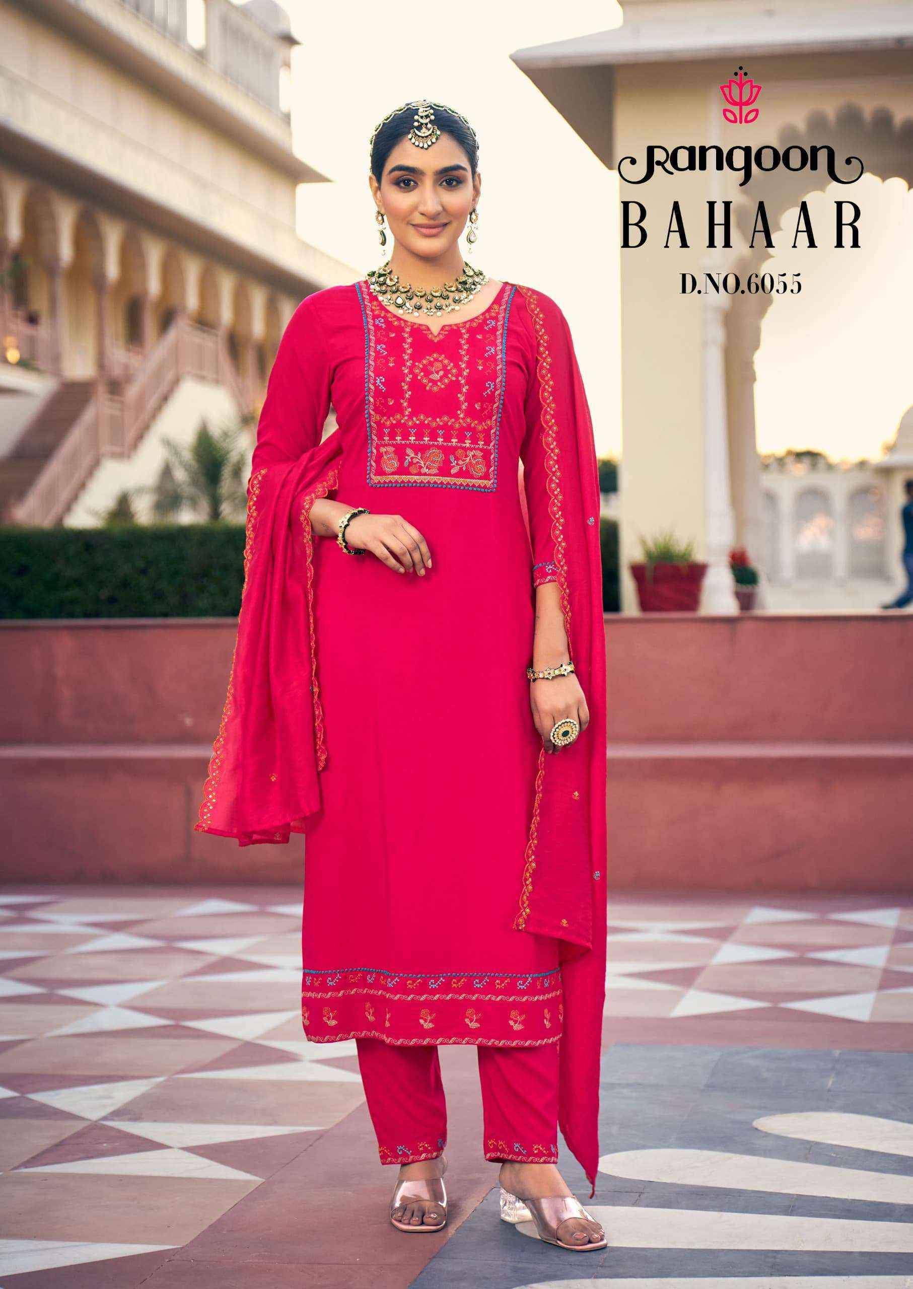 Rangoon Bahaar Chanderi Silk Readymade Suit (6 pcs Catalogue)