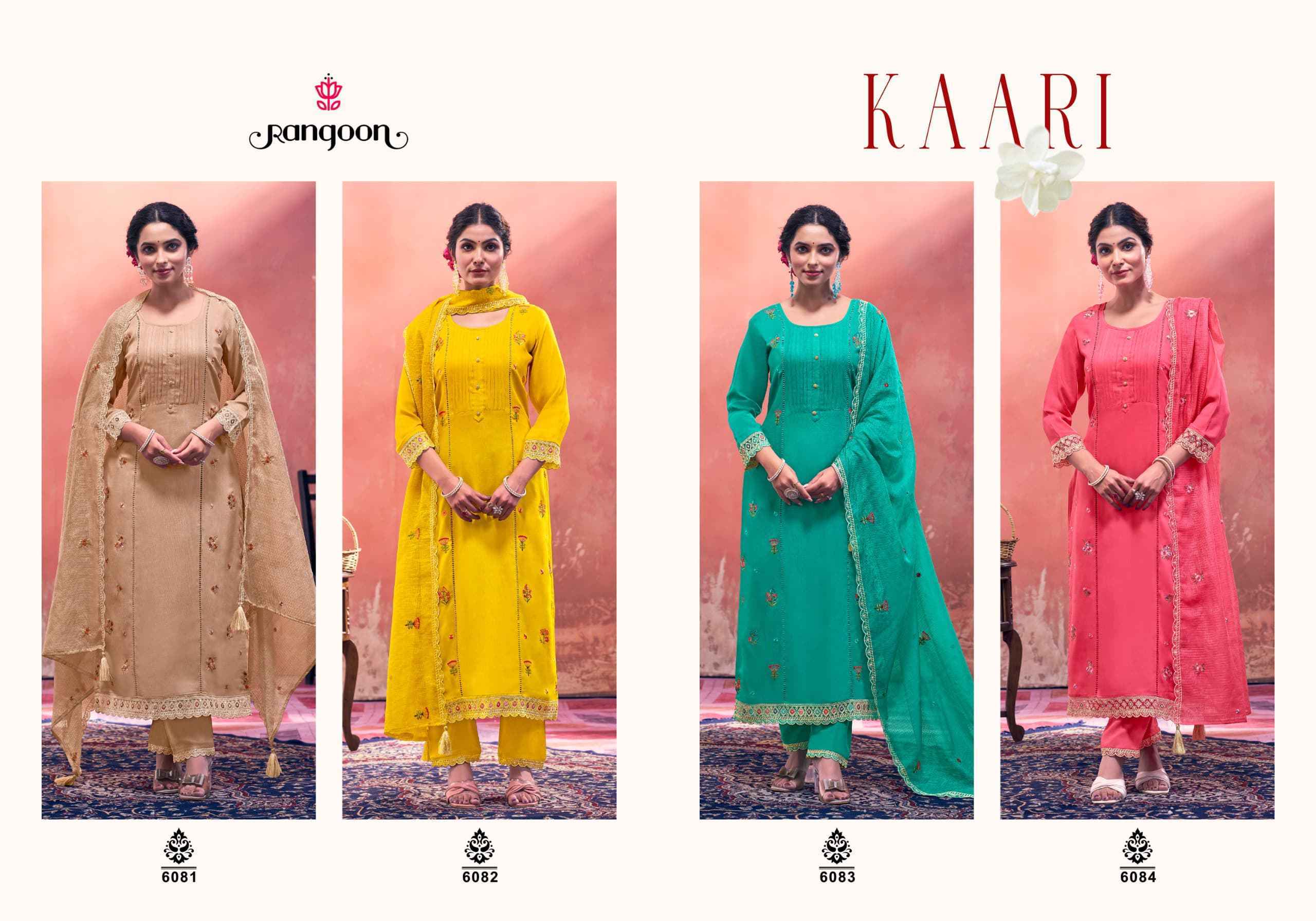 Rangoon Kaari Rayon Kurti Combo 4 pcs Catalogue