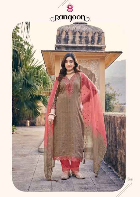 Rangoon Pallavi Readymade Viscouse Dress 6 pcs Catalogue