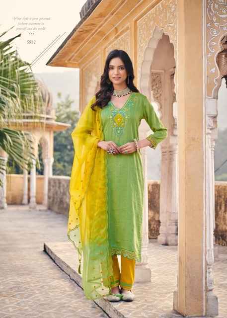 Rangoon Pallavi Readymade Viscouse Dress 6 pcs Catalogue