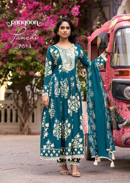 Rangoon Panchi Cotton Kurti Combo 6 pcs Catalogue