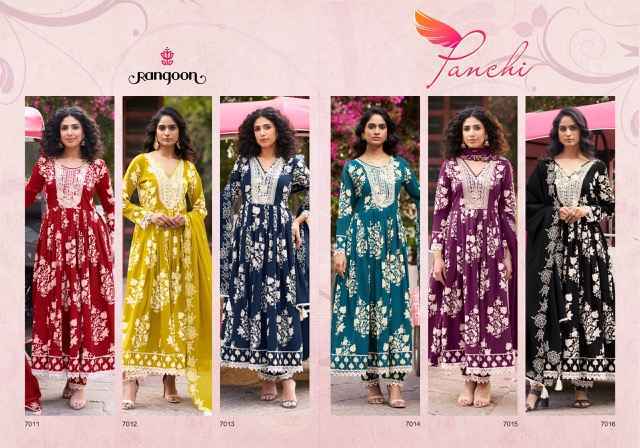 Rangoon Panchi Cotton Kurti Combo 6 pcs Catalogue