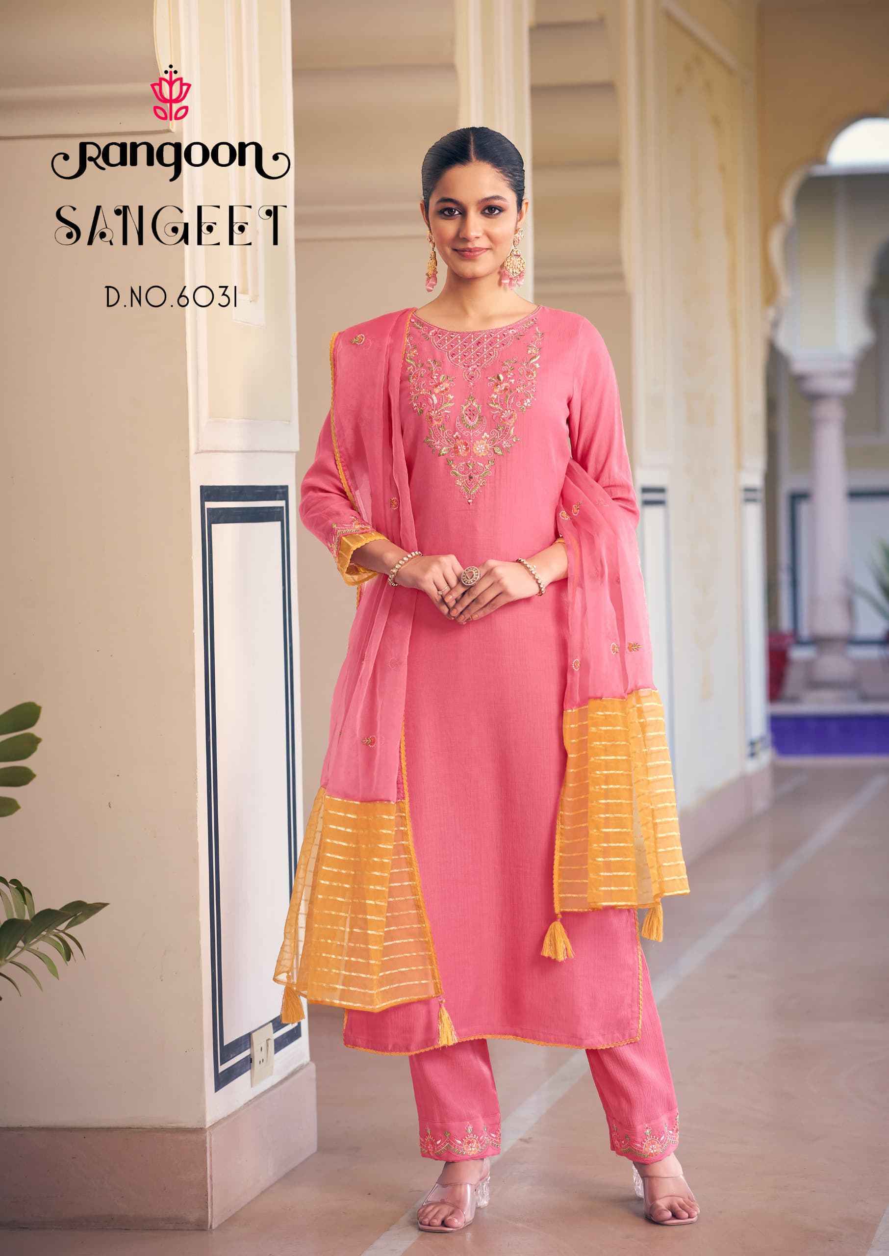 Rangoon Sangeet Viscouse Kurti Combo 4 pcs Catalogue