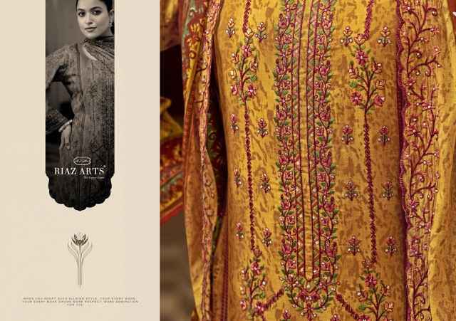 Riaz Arts Bin Saeed Hit List Cotton Dress Material 6 pcs Catalogue