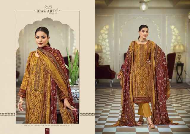 Riaz Arts Bin Saeed Hit List Cotton Dress Material 6 pcs Catalogue