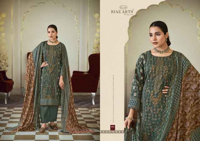 Riaz Arts Bin Saeed Hit List Cotton Dress Material 6 pcs Catalogue