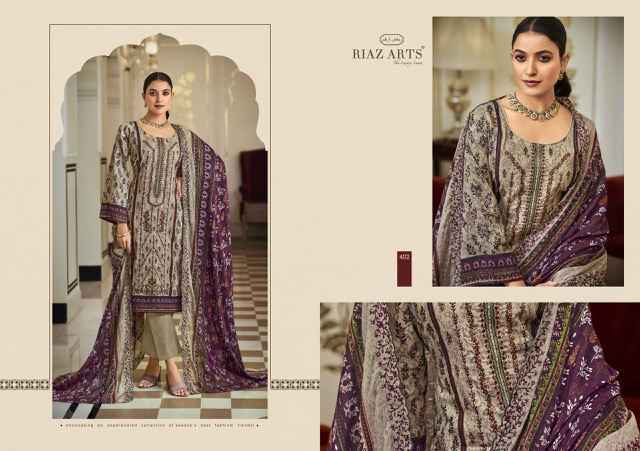 Riaz Arts Bin Saeed Hit List Cotton Dress Material 6 pcs Catalogue