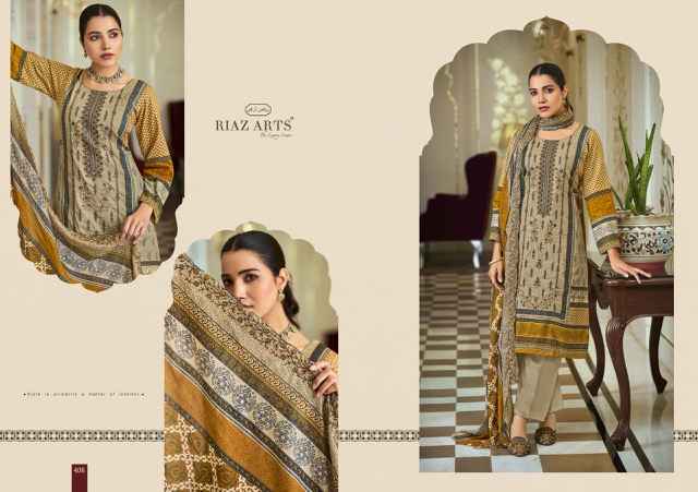 Riaz Arts Bin Saeed Hit List Cotton Dress Material 6 pcs Catalogue