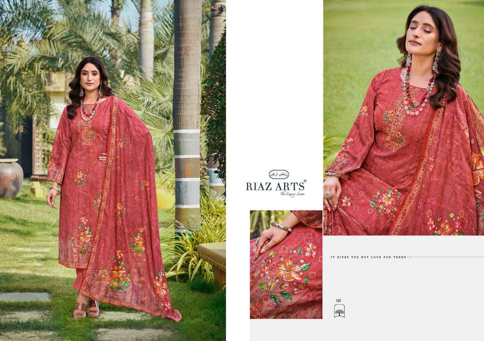 Riaz Arts Ishq Sufiyana Cotton Dress Material 4 pcs Catalogue