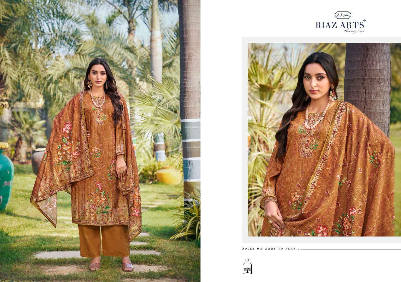 Riaz Arts Ishq Sufiyana Cotton Dress Material 4 pcs Catalogue