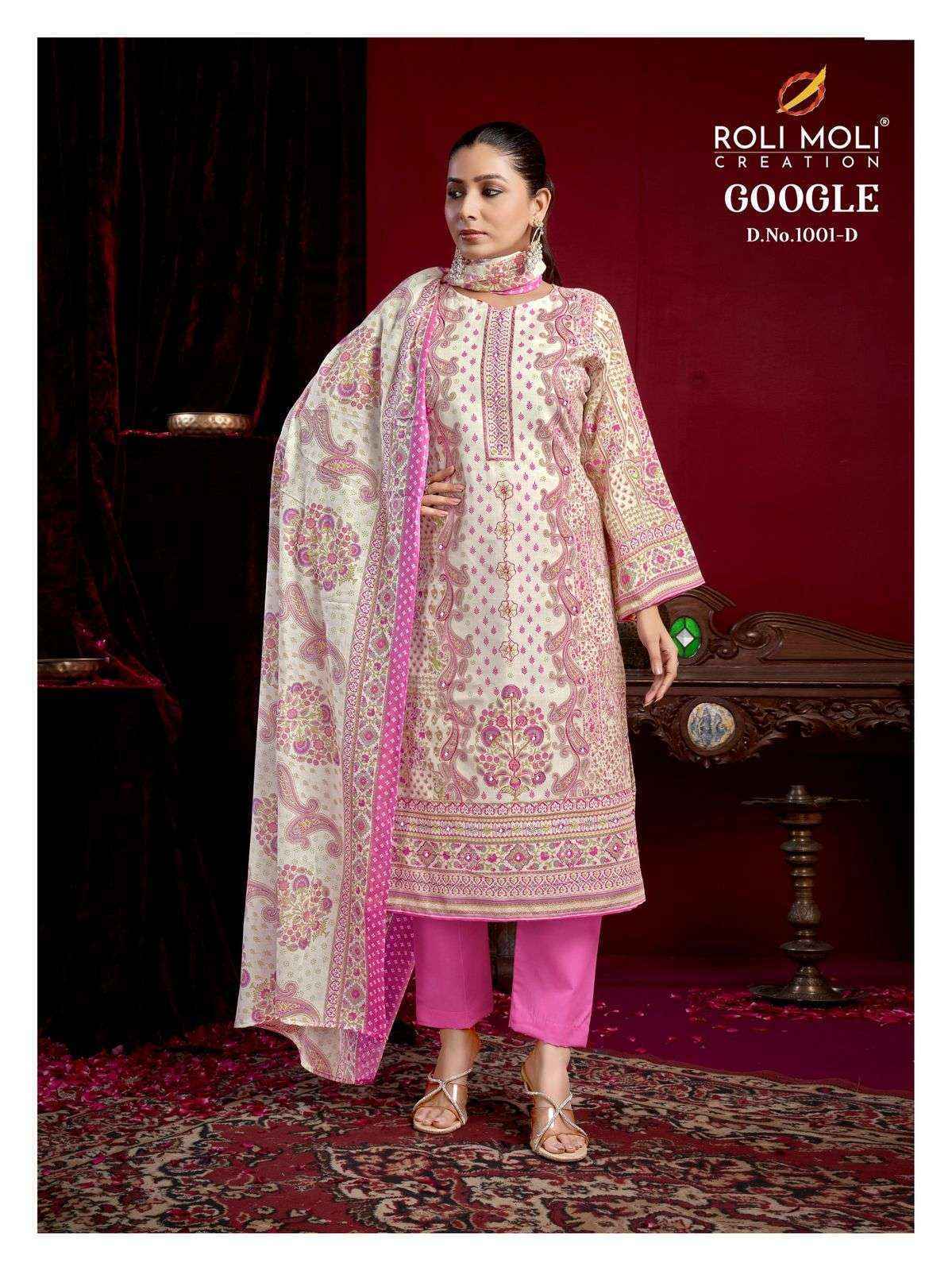 Roli Moli Creation Google Cotton Dress Material (4 pcs Catalogue)