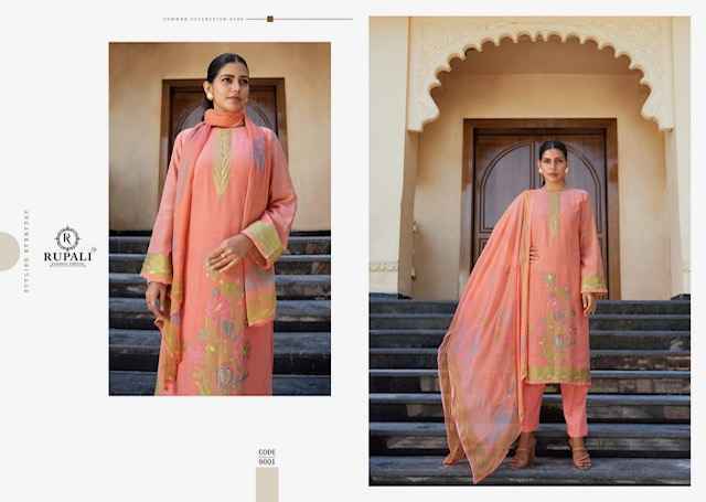 Rupali Fashion Priyali Viscouse Dress Material 6 pcs Catalogue