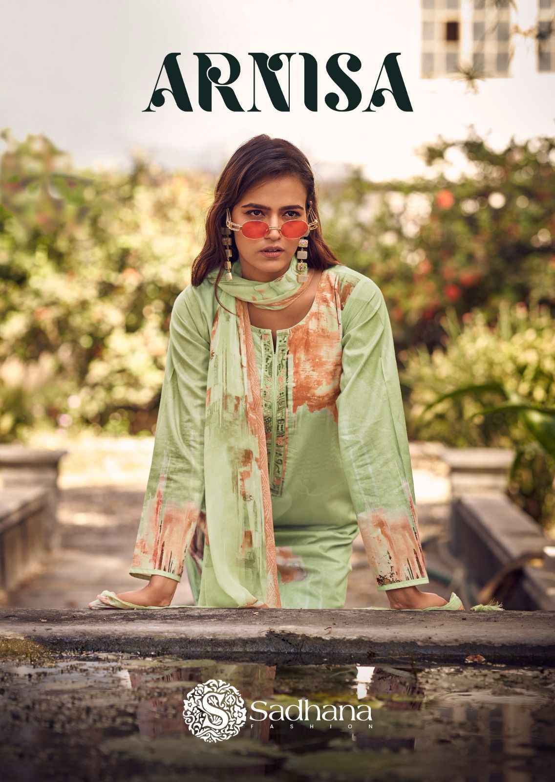Sadhana Fashion Arnisa Cotton Dress Material 6 pcs Catalogue