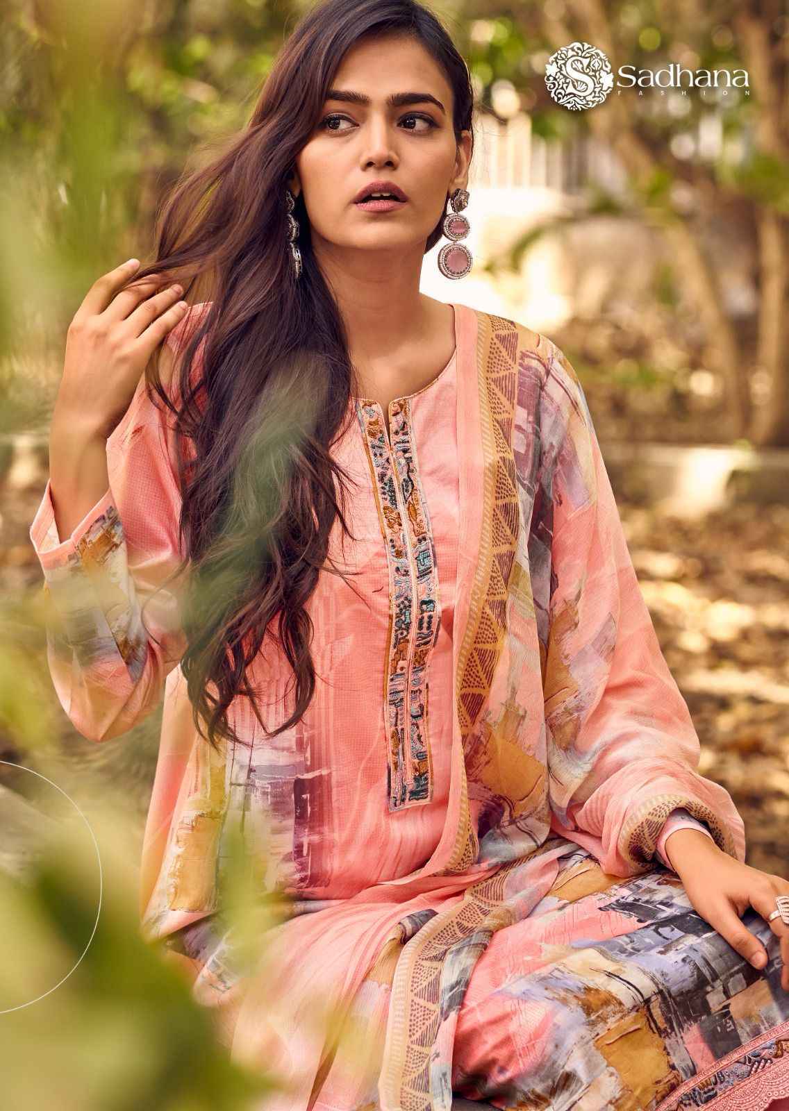 Sadhana Fashion Arnisa Cotton Dress Material 6 pcs Catalogue