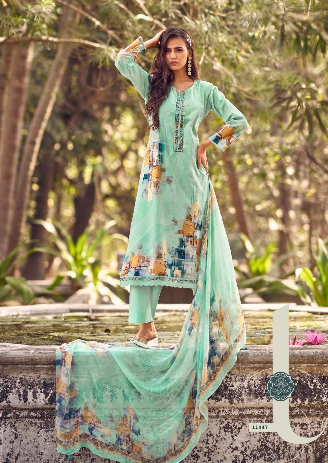 Sadhana Fashion Arnisa Cotton Dress Material 6 pcs Catalogue