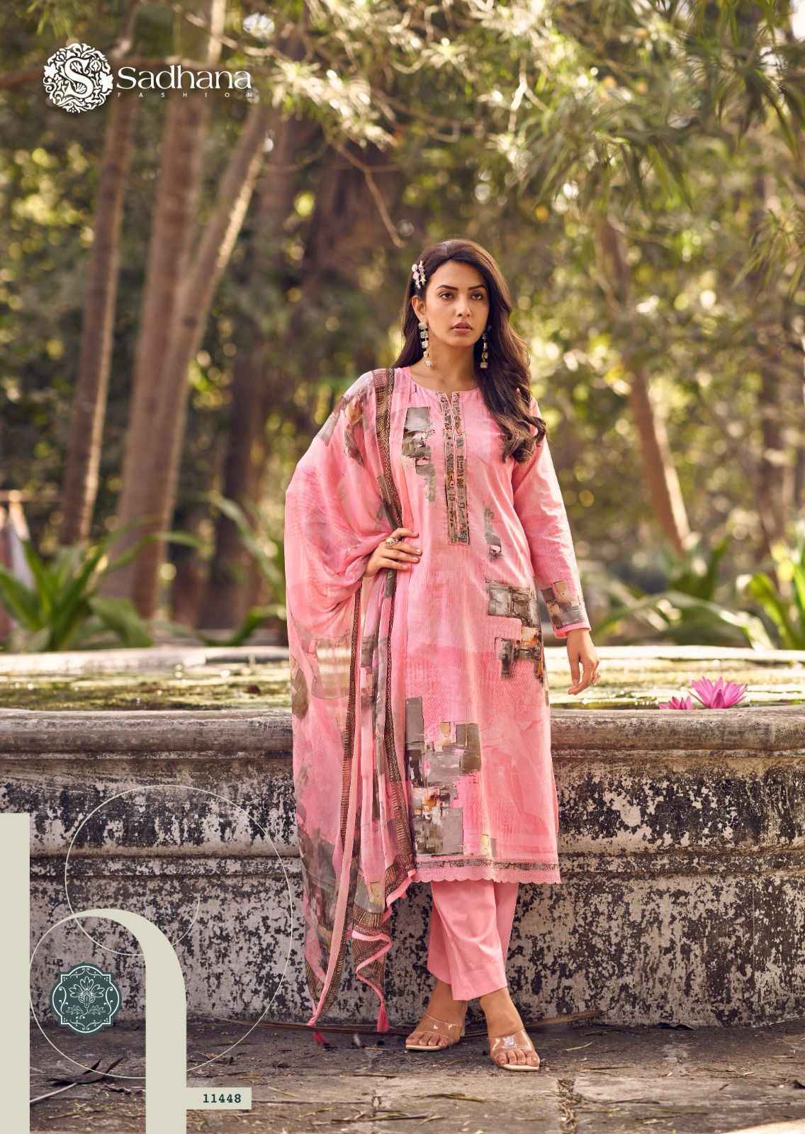 Sadhana Fashion Arnisa Cotton Dress Material 6 pcs Catalogue