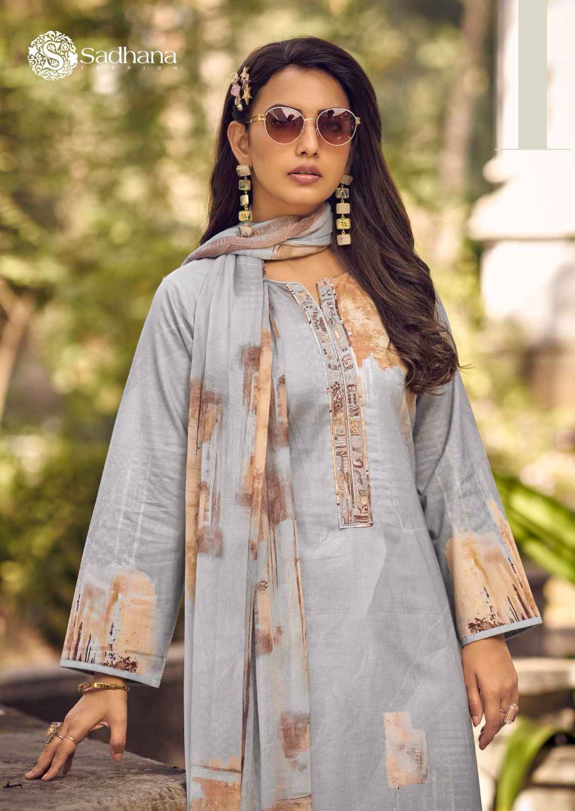 Sadhana Fashion Arnisa Cotton Dress Material 6 pcs Catalogue