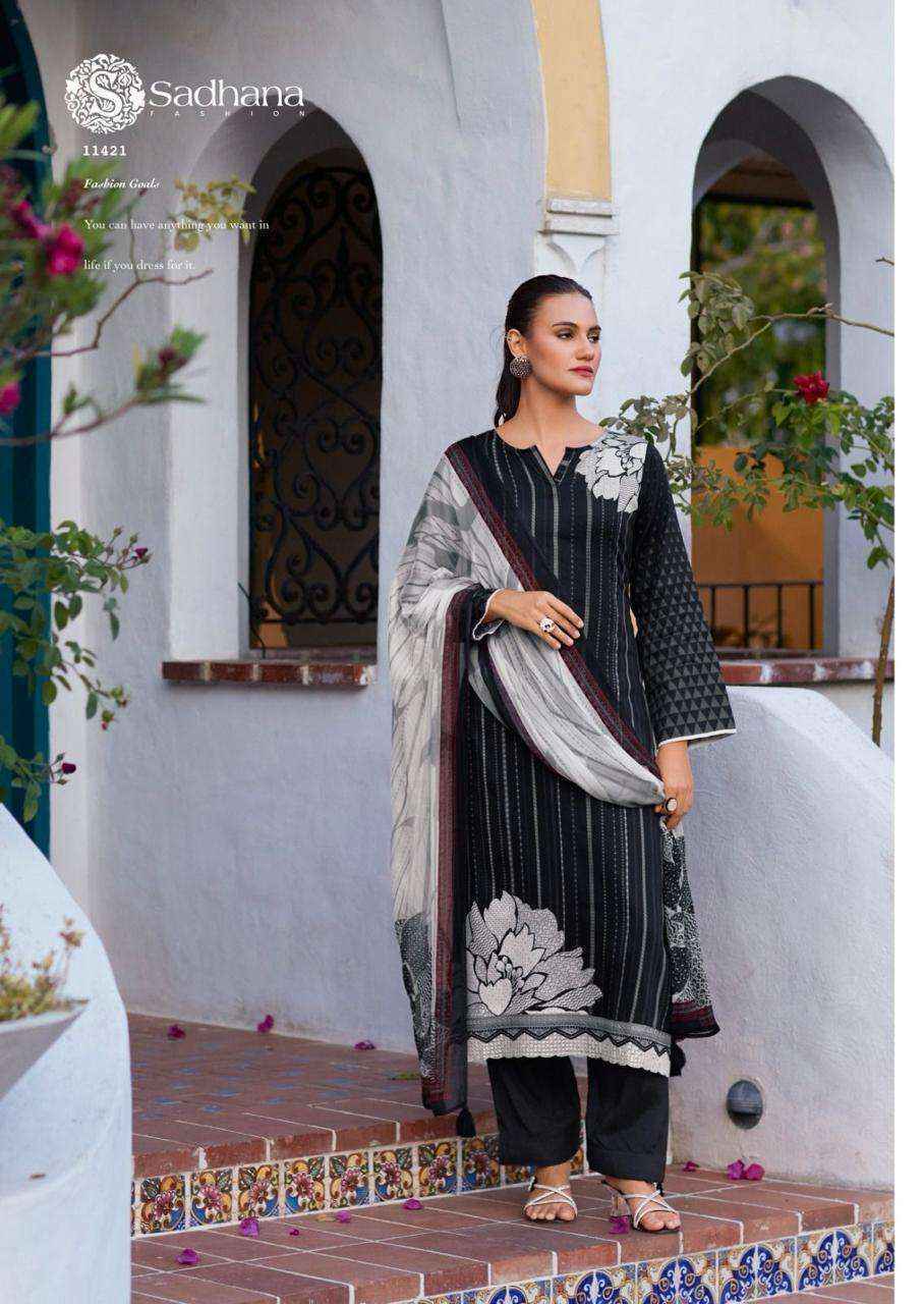 Sadhana Fashion Iliana Jam Cotton Dress Material (6 pcs Catalogue)