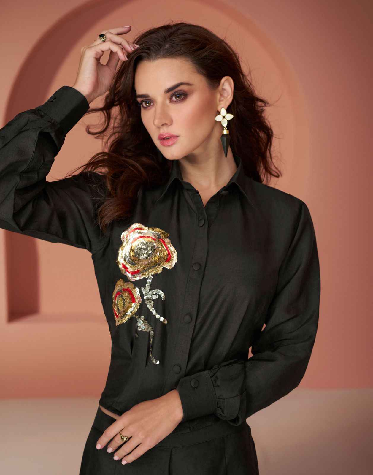 Sayuri Designer Pearl Silk Co Ord Set (5 pcs Catalogue)