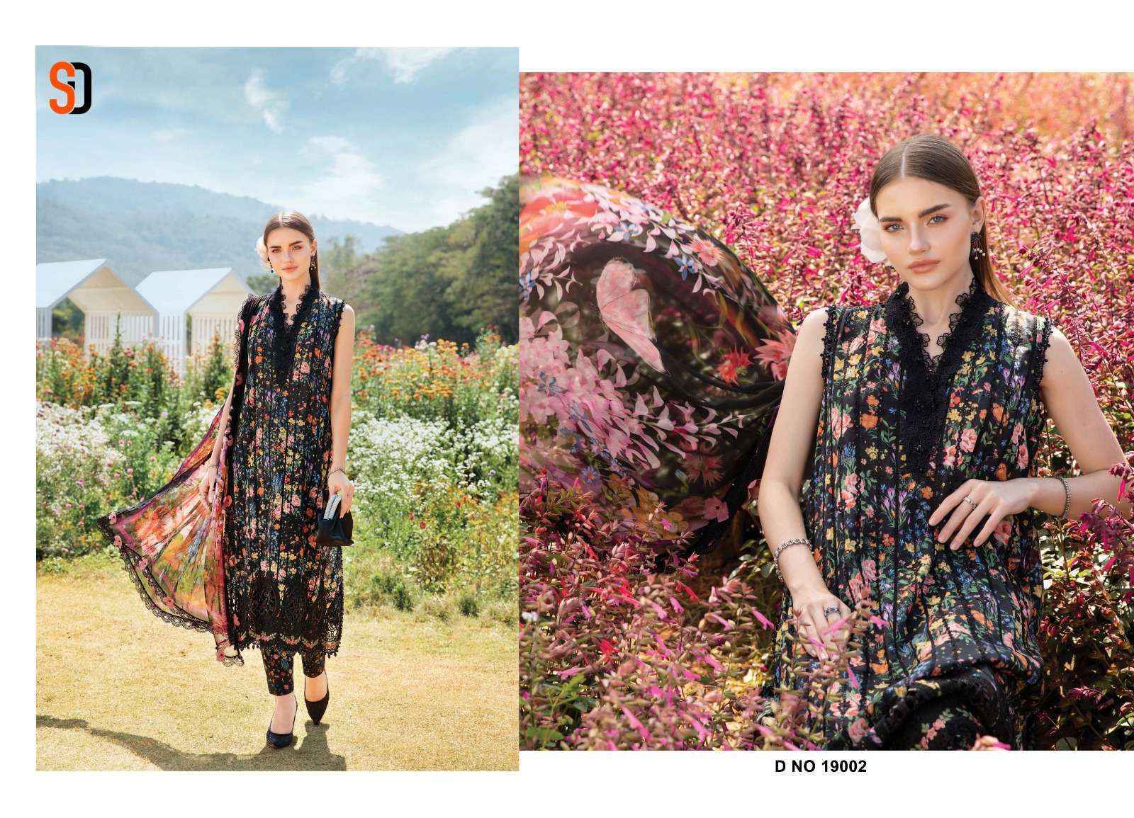 Shraddha Designer Maria B Chikankari Cotton Collection Vol 19 Cotton Dress Material 6 pcs Catalogue
