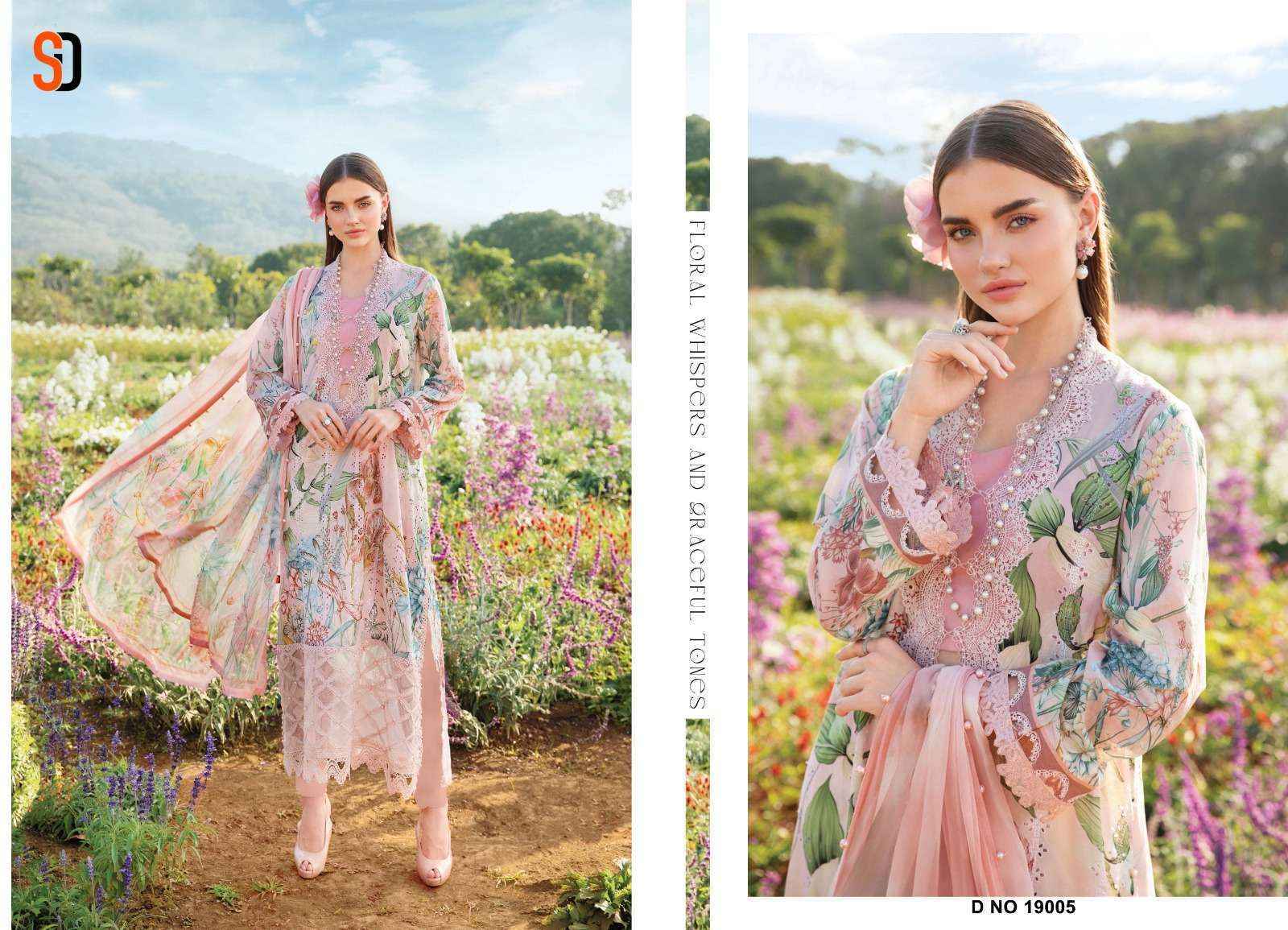 Shraddha Designer Maria B Chikankari Cotton Collection Vol 19 Cotton Dress Material 6 pcs Catalogue