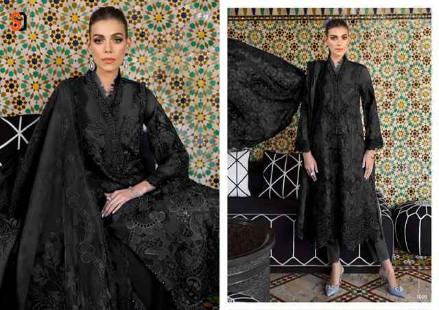 Shraddha Designer Maria-B Lawn Cotton Dress Material 8 pcs Catalogue