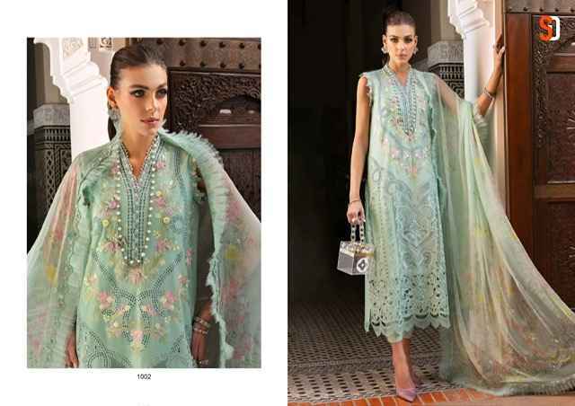 Shraddha Designer Maria-B Lawn Cotton Dress Material 8 pcs Catalogue