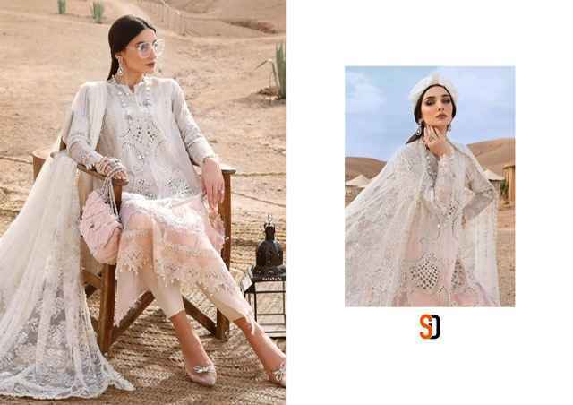 Shraddha Designer Maria-B Lawn Cotton Dress Material 8 pcs Catalogue