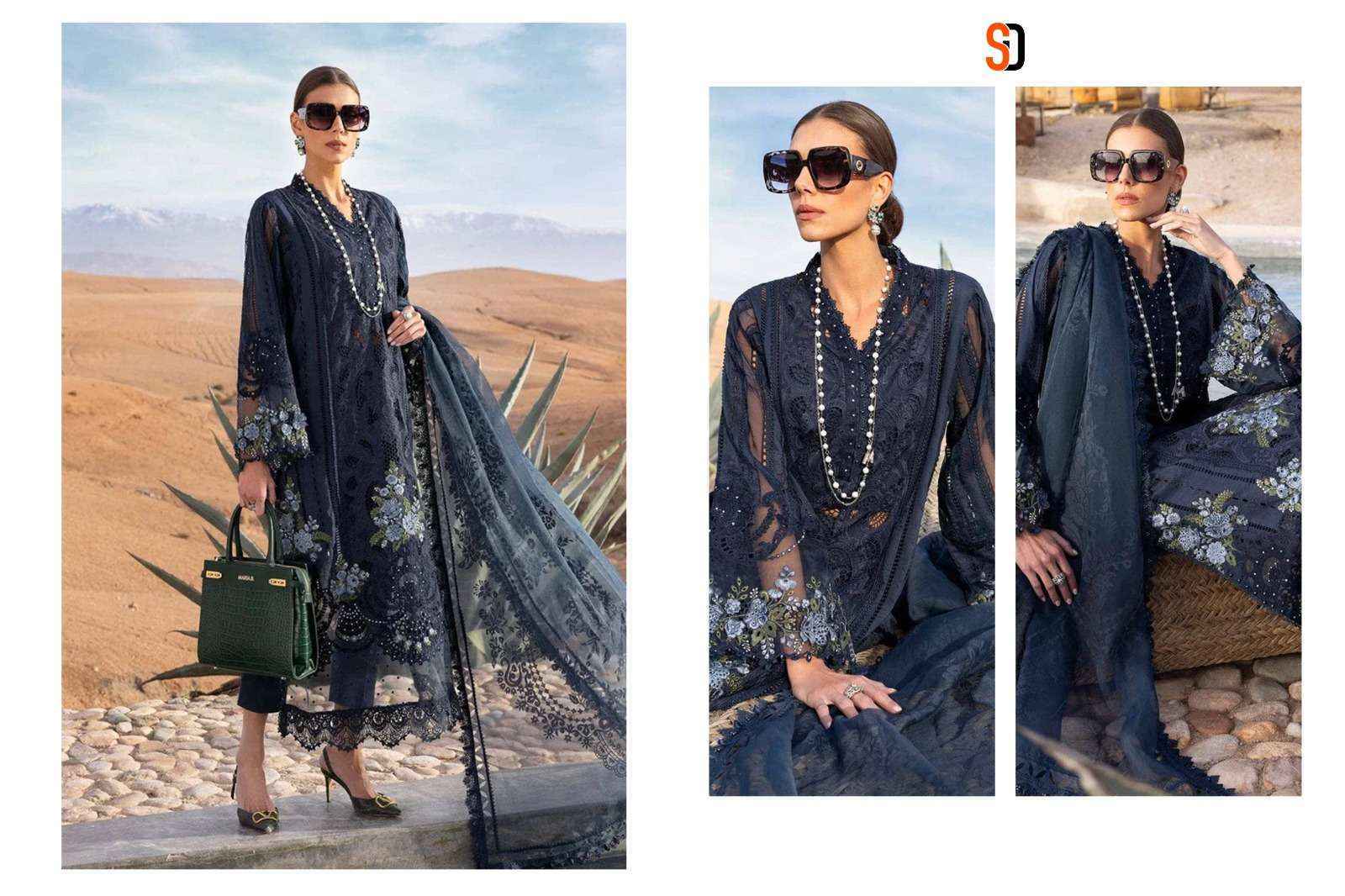 Shraddha Designer Maria B Lawn Vol 2 Cotton Dress Material 6 pcs Catalogue