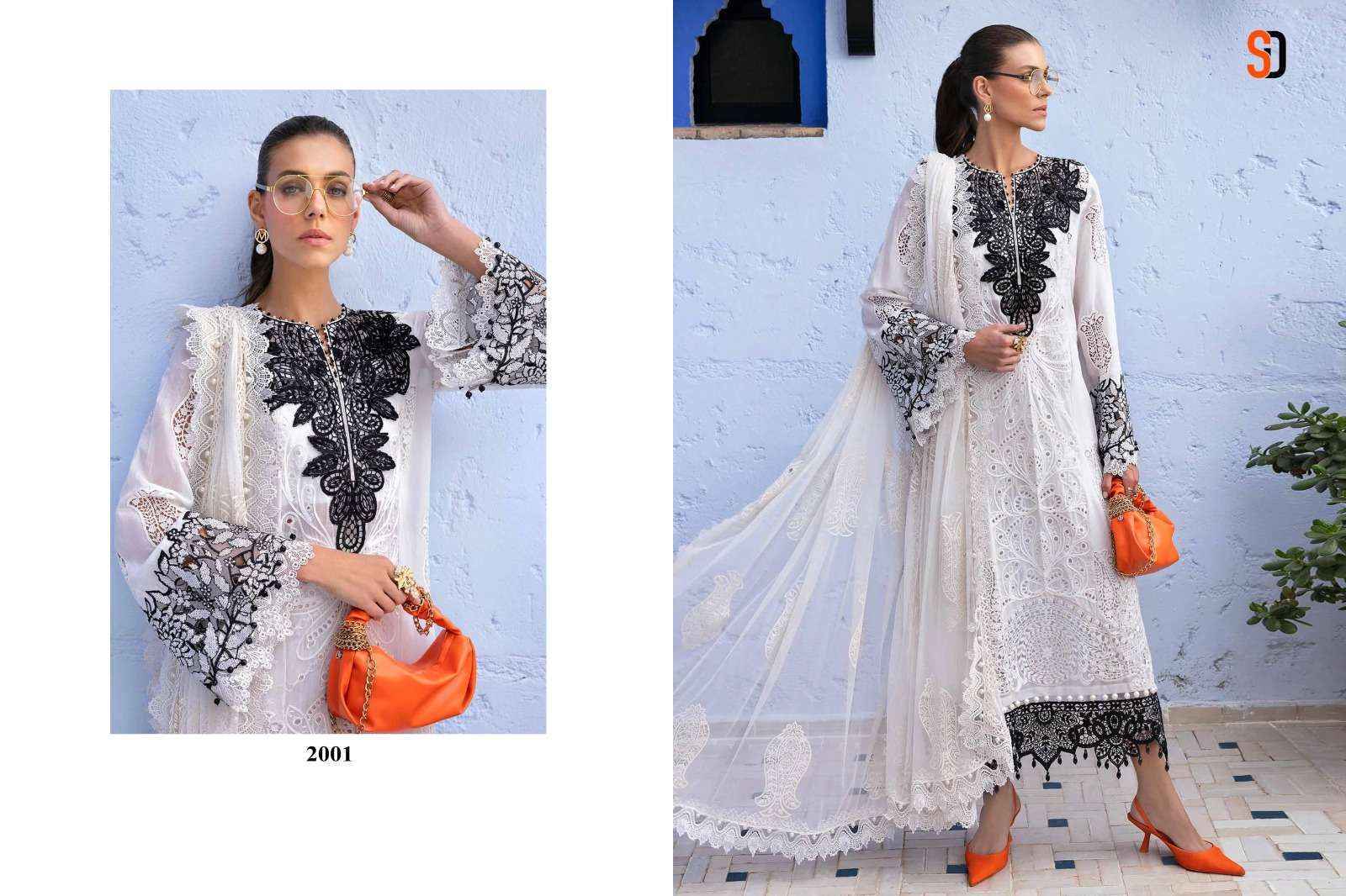 Shraddha Designer Maria B Lawn Vol 2 Cotton Dress Material 6 pcs Catalogue