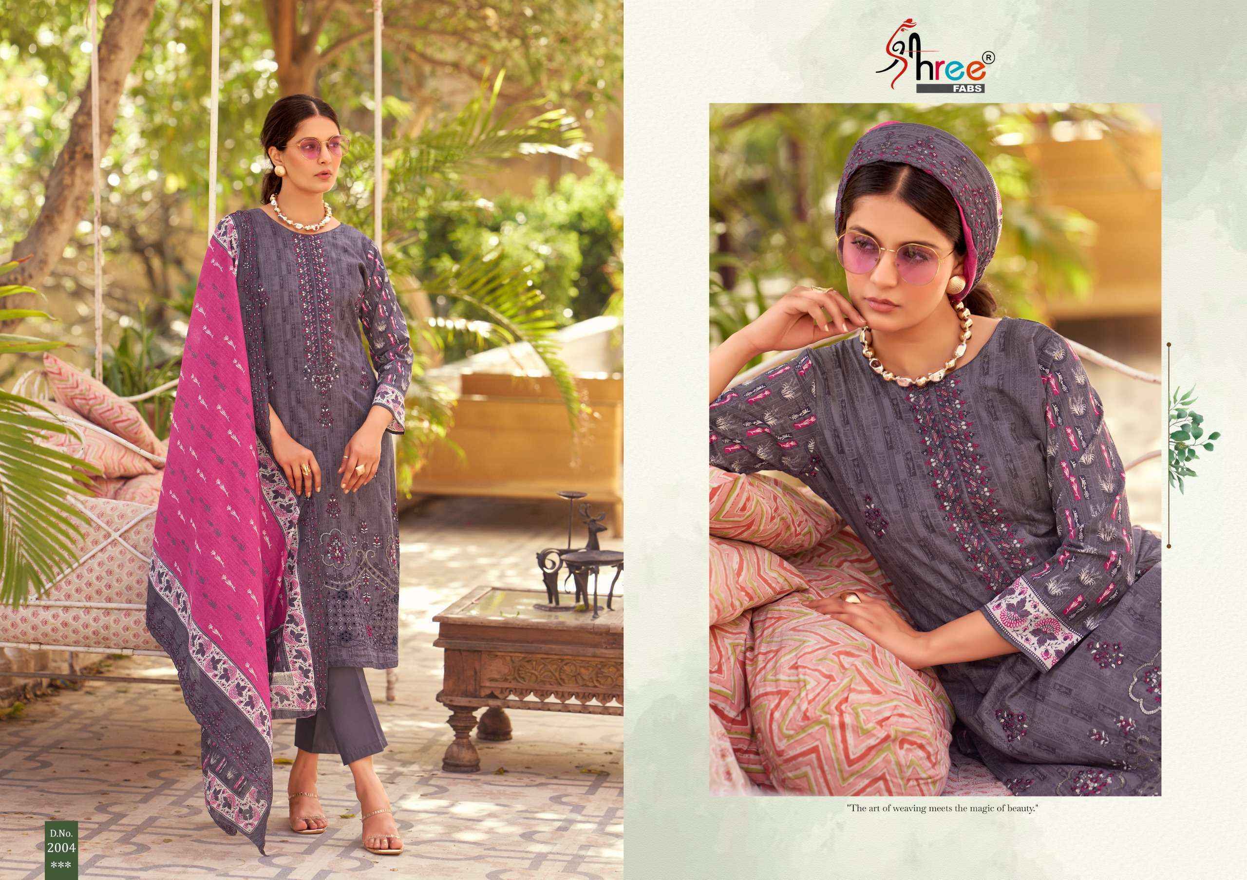 Shree Fabs Bin Saeed Lawn Collection Vol-20 Cotton Dress Material (6 pcs Catalogue)