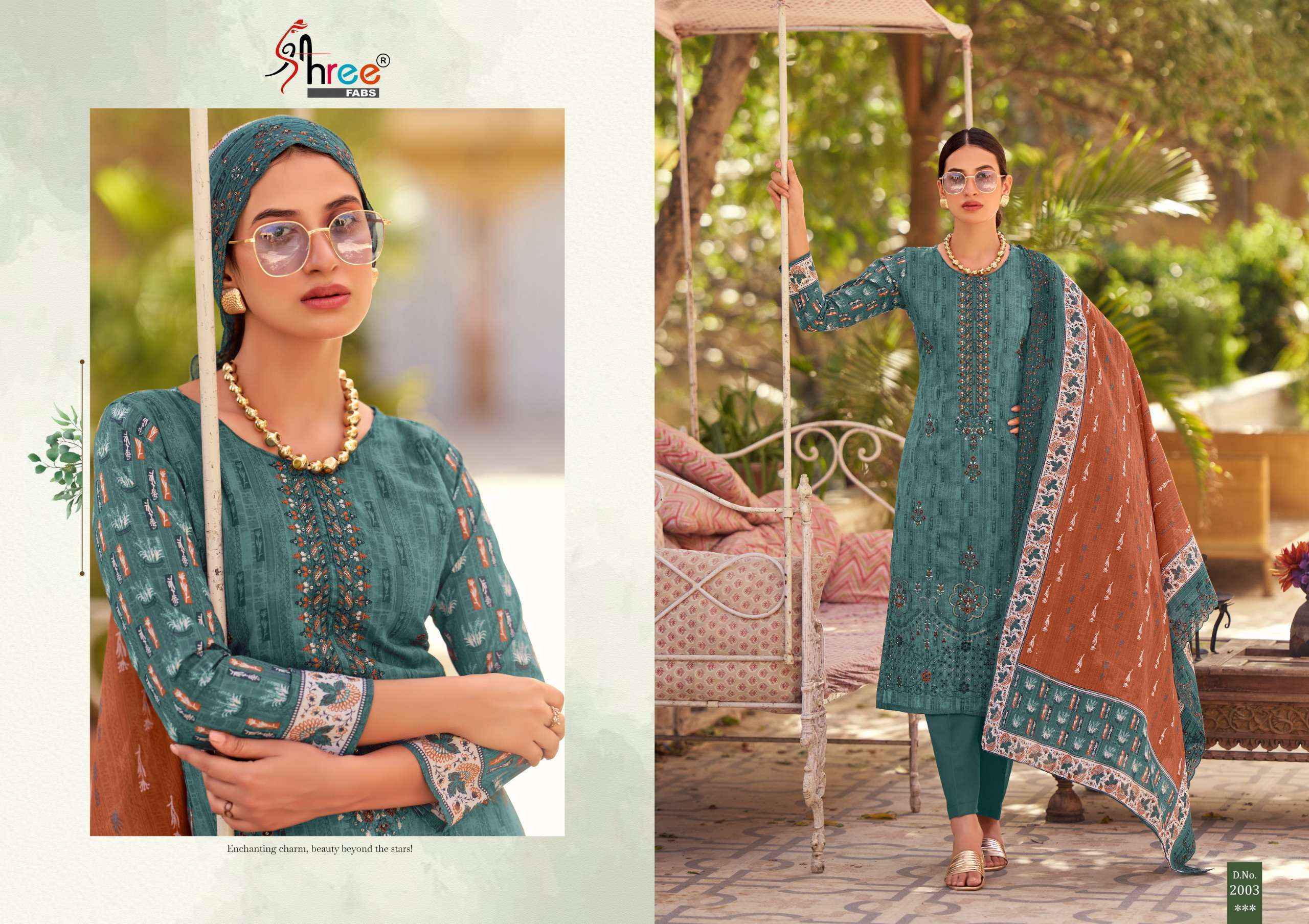 Shree Fabs Bin Saeed Lawn Collection Vol-20 Cotton Dress Material (6 pcs Catalogue)