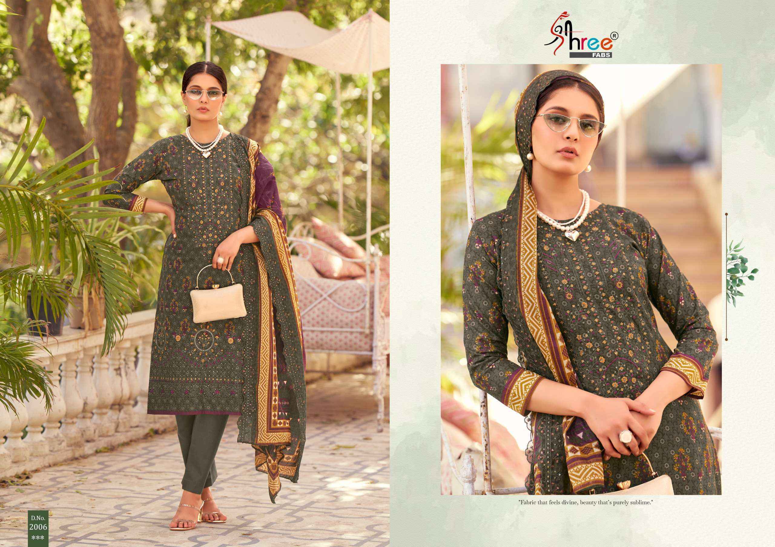 Shree Fabs Bin Saeed Lawn Collection Vol-20 Cotton Dress Material (6 pcs Catalogue)