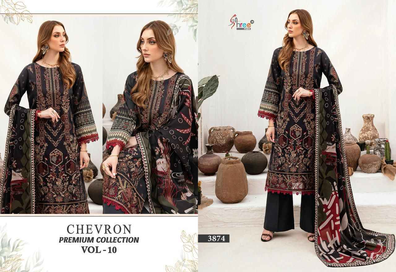 Shree Fabs Chevron Premium Collection Vol 10 Cotton Dress Material 8 pcs Catalogue