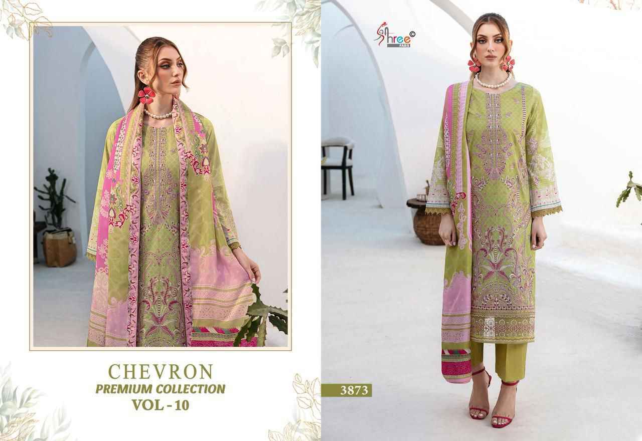Shree Fabs Chevron Premium Collection Vol 10 Cotton Dress Material 8 pcs Catalogue