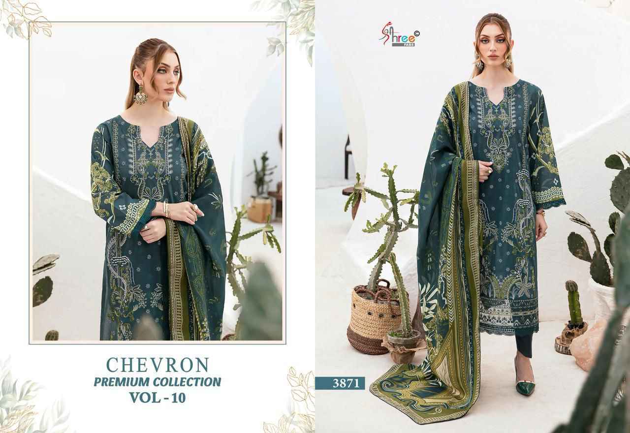Shree Fabs Chevron Premium Collection Vol 10 Cotton Dress Material 8 pcs Catalogue
