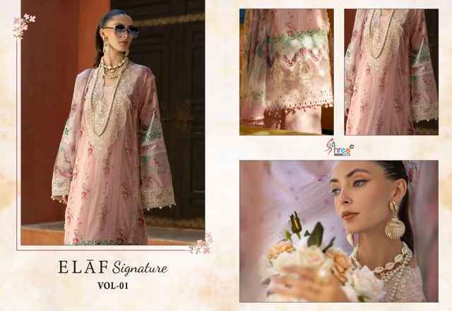 Shree Fabs Elaf Signature Vol 1 Viscouse Dress Material 6 pcs Catalogue