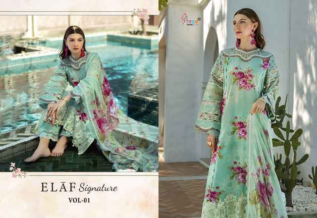 Shree Fabs Elaf Signature Vol 1 Viscouse Dress Material 6 pcs Catalogue