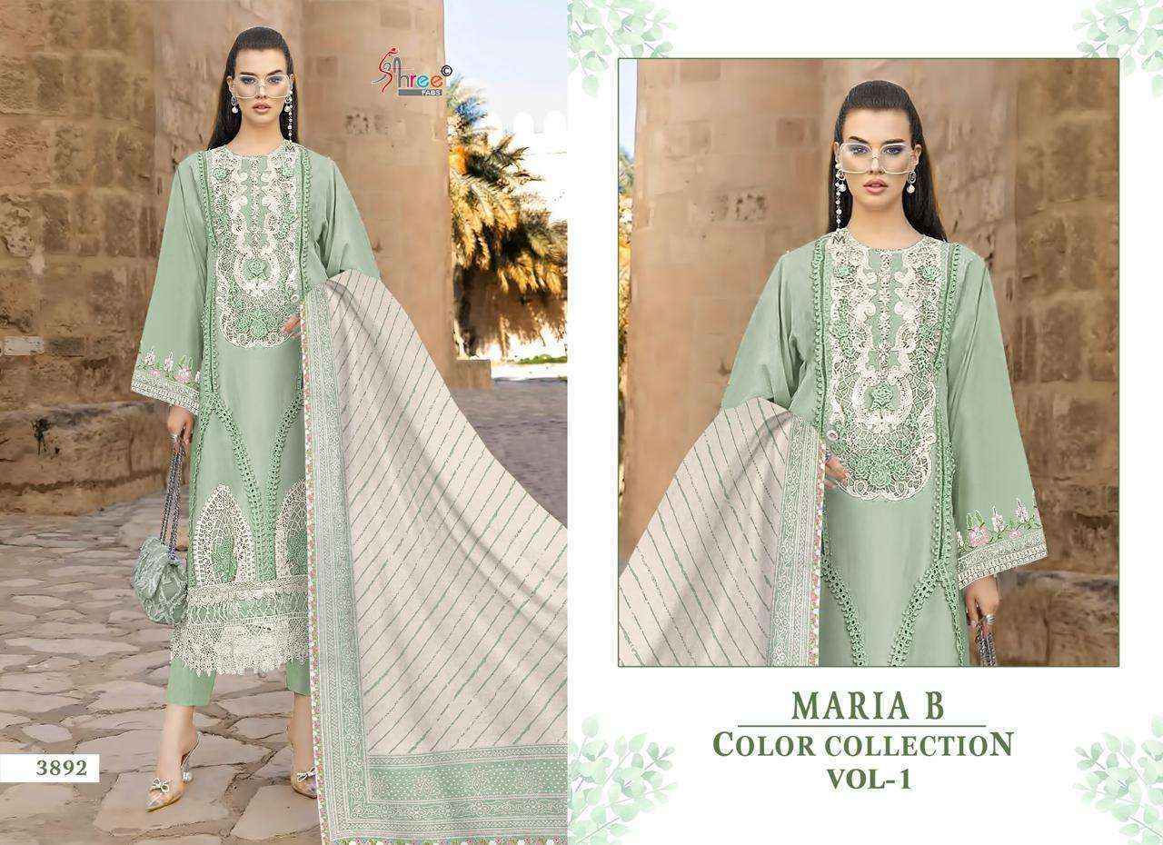 Shree Fabs Maria B Colour Collection Vol-1 Cotton Dress Material (4 pcs Catalogue)