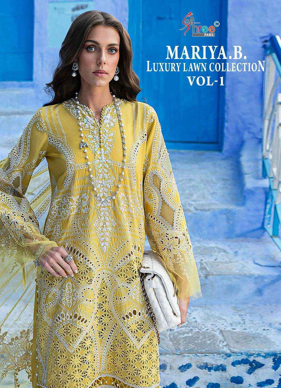 Shree Fabs Mariya B Luxury Lawn Collection Vol-1 Cotton Dress Material (7 pcs Catalogue)