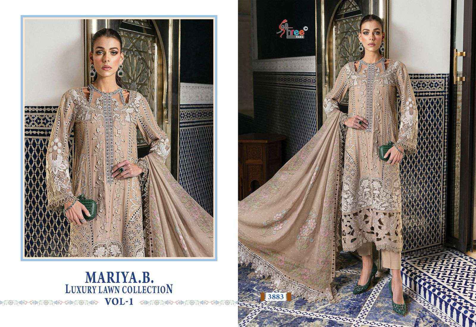 Shree Fabs Mariya B Luxury Lawn Collection Vol-1 Cotton Dress Material (7 pcs Catalogue)