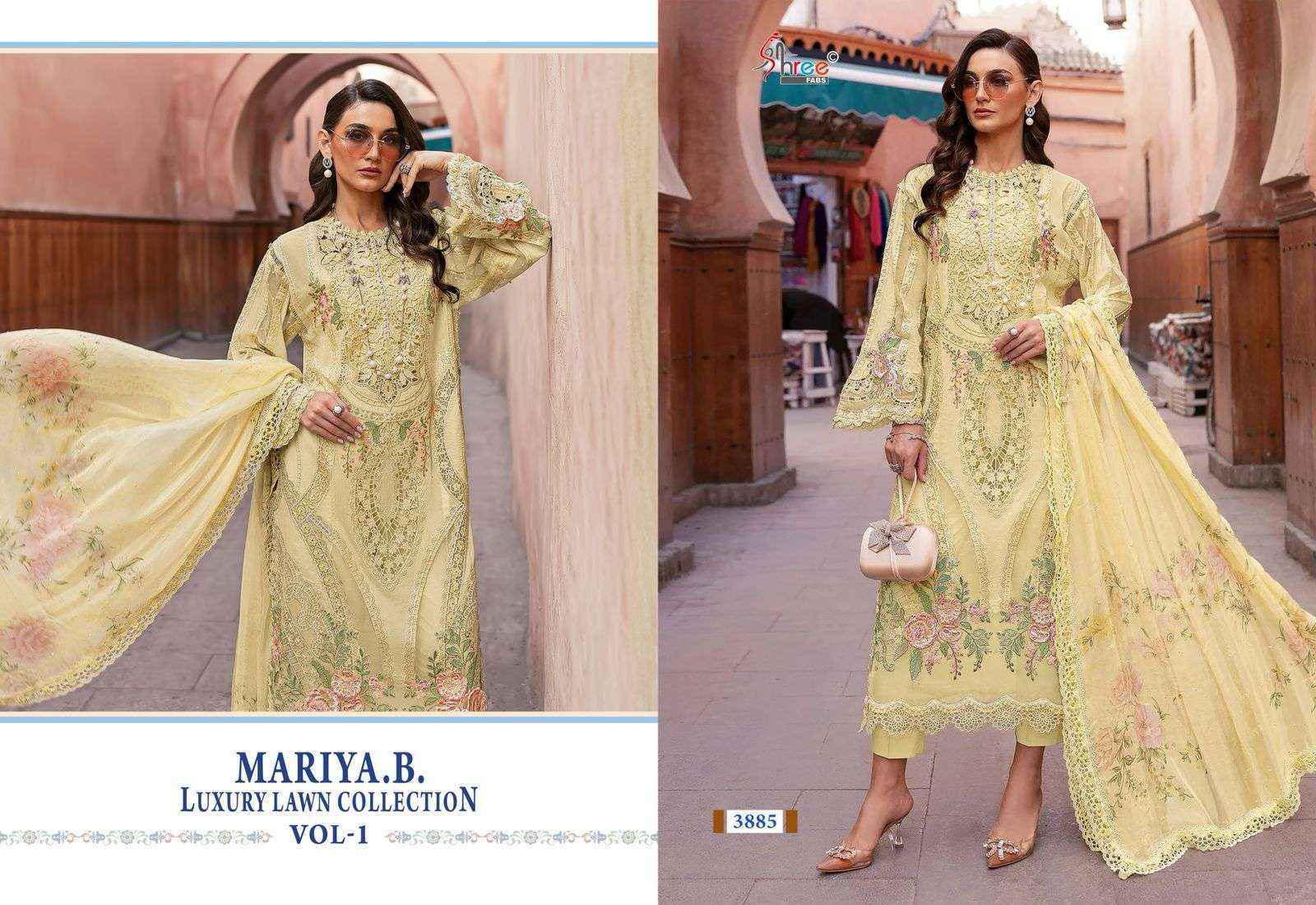 Shree Fabs Mariya B Luxury Lawn Collection Vol-1 Cotton Dress Material (7 pcs Catalogue)