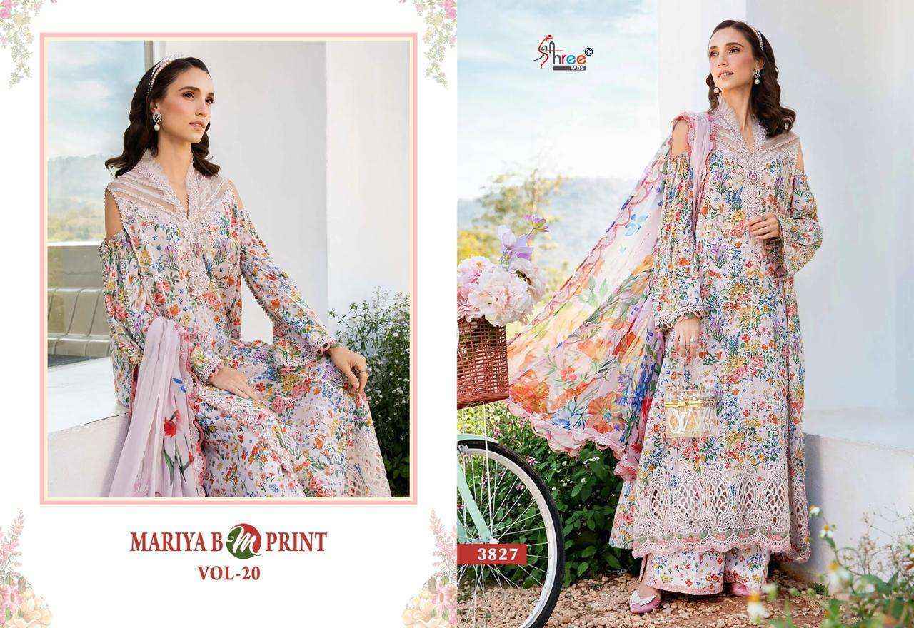 Shree Fabs Mariya B M Print Vol-20 Cotton Dress Material (8 pcs Catalogue)