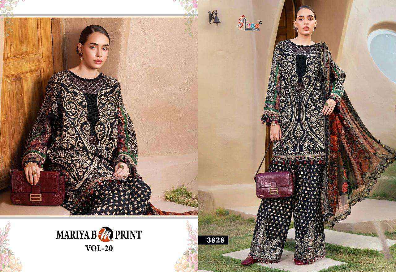 Shree Fabs Mariya B M Print Vol-20 Cotton Dress Material (8 pcs Catalogue)