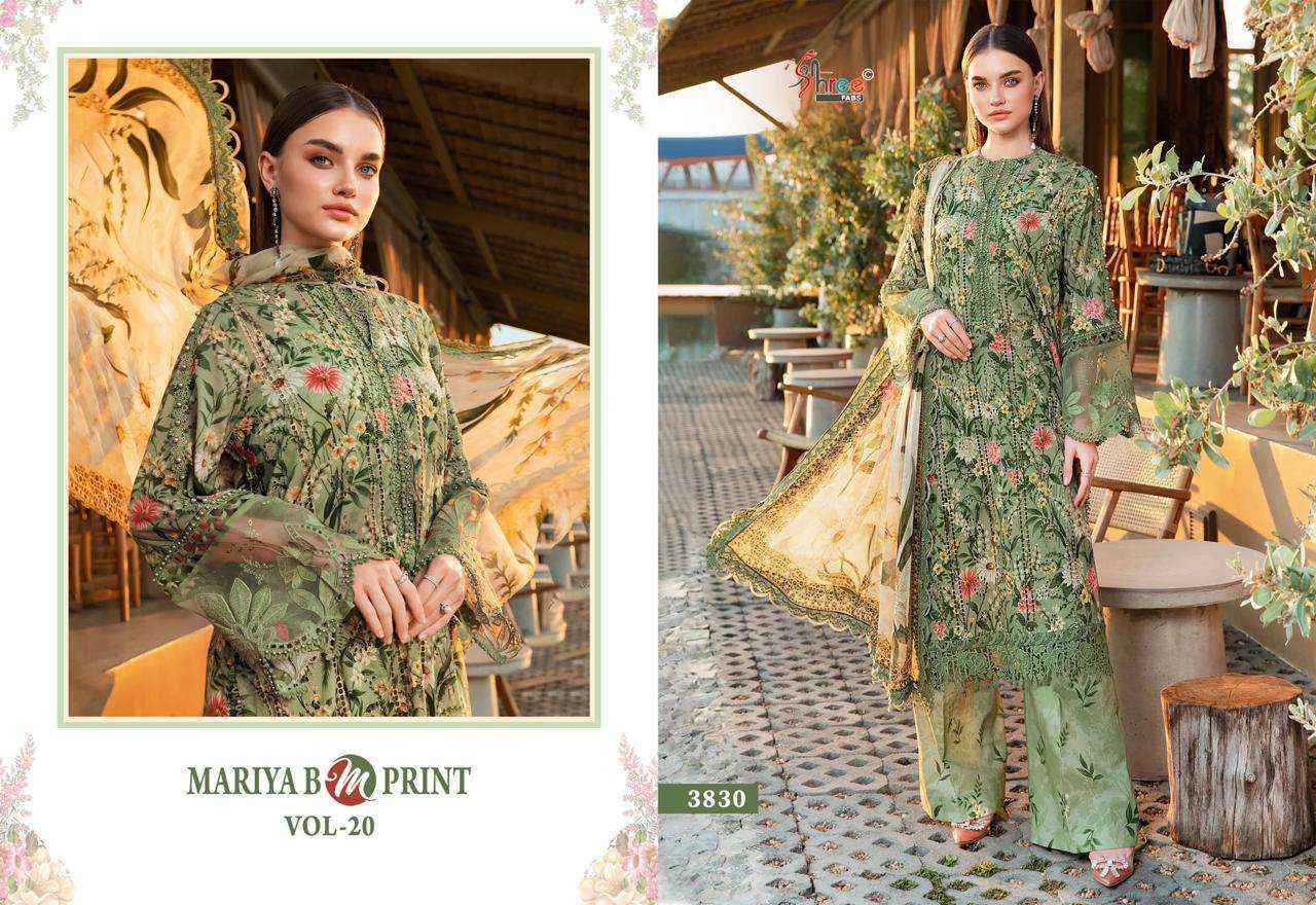 Shree Fabs Mariya B M Print Vol-20 Cotton Dress Material (8 pcs Catalogue)