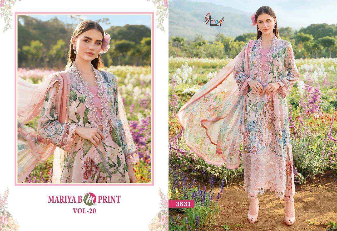Shree Fabs Mariya B M Print Vol-20 Cotton Dress Material (8 pcs Catalogue)