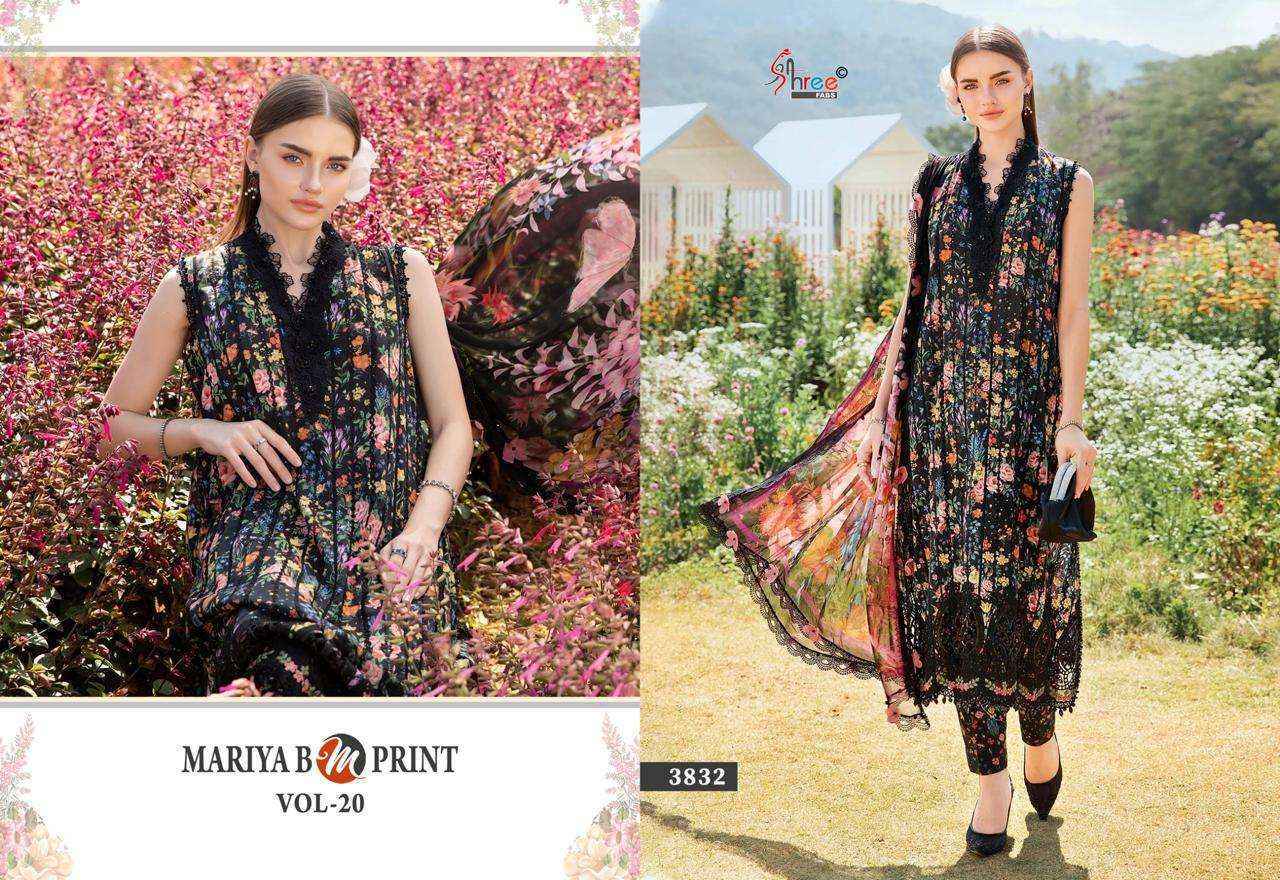 Shree Fabs Mariya B M Print Vol-20 Cotton Dress Material (8 pcs Catalogue)