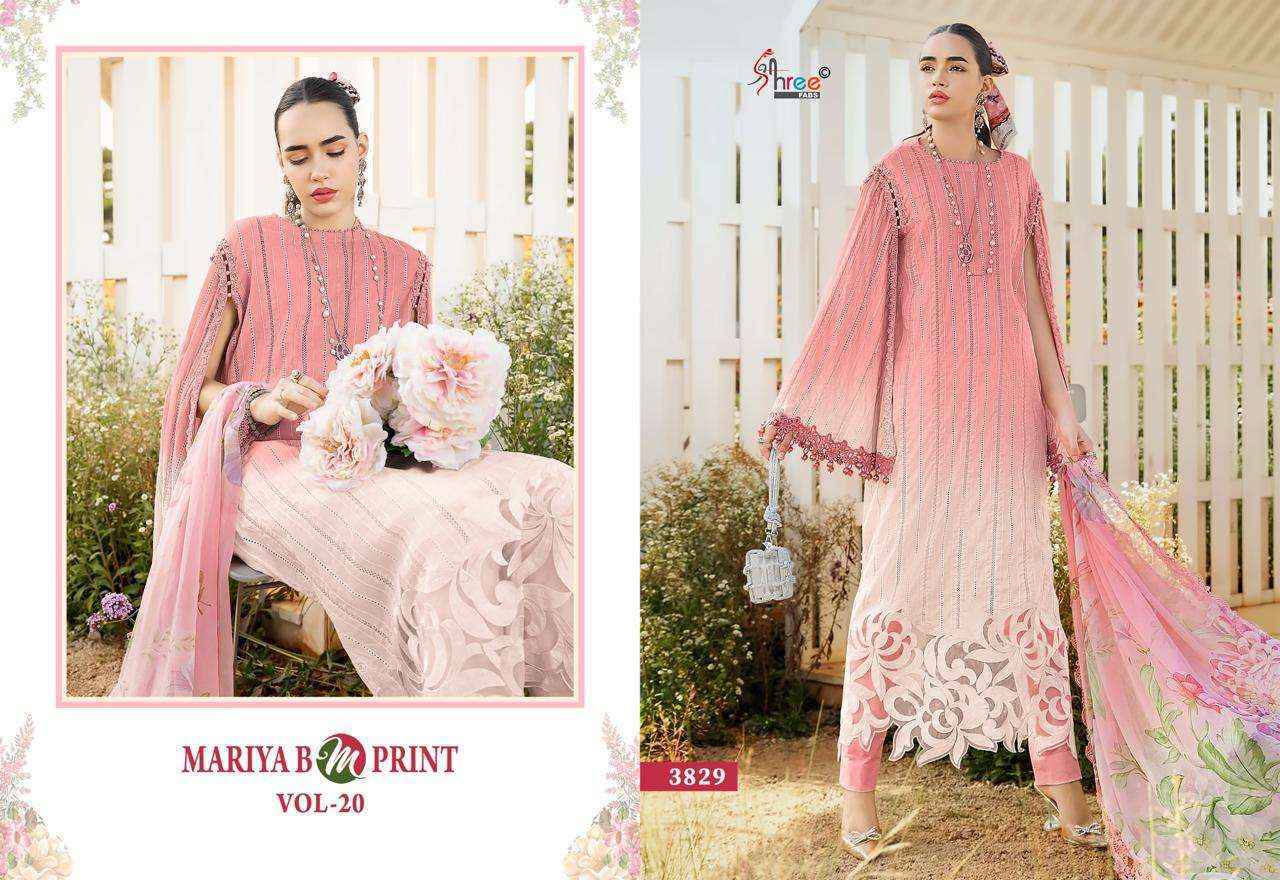 Shree Fabs Mariya B M Print Vol-20 Cotton Dress Material (8 pcs Catalogue)