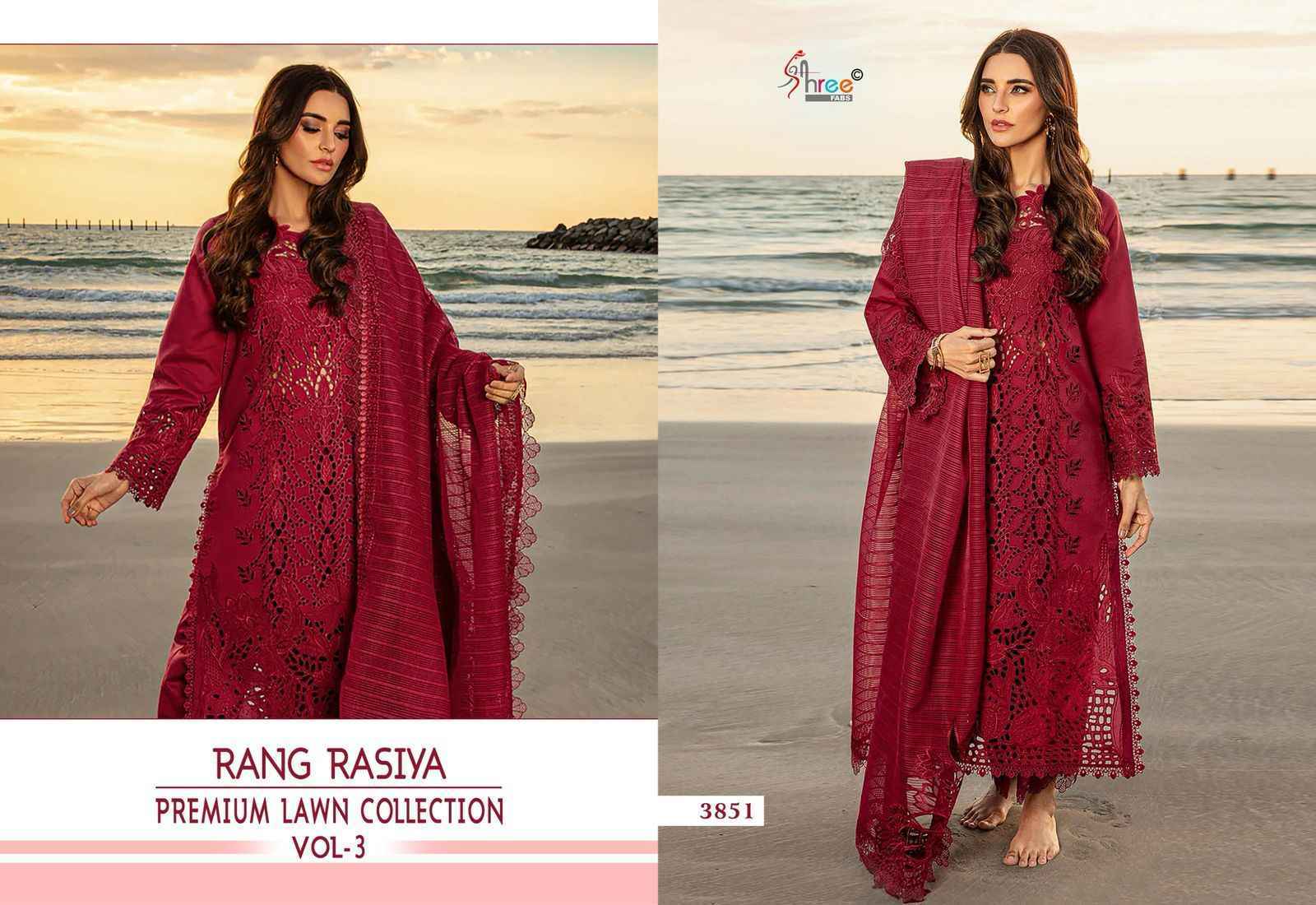 Shree Fabs Rang Rasiya Vol 3 Cotton Dress Material 5 pcs Catalogue