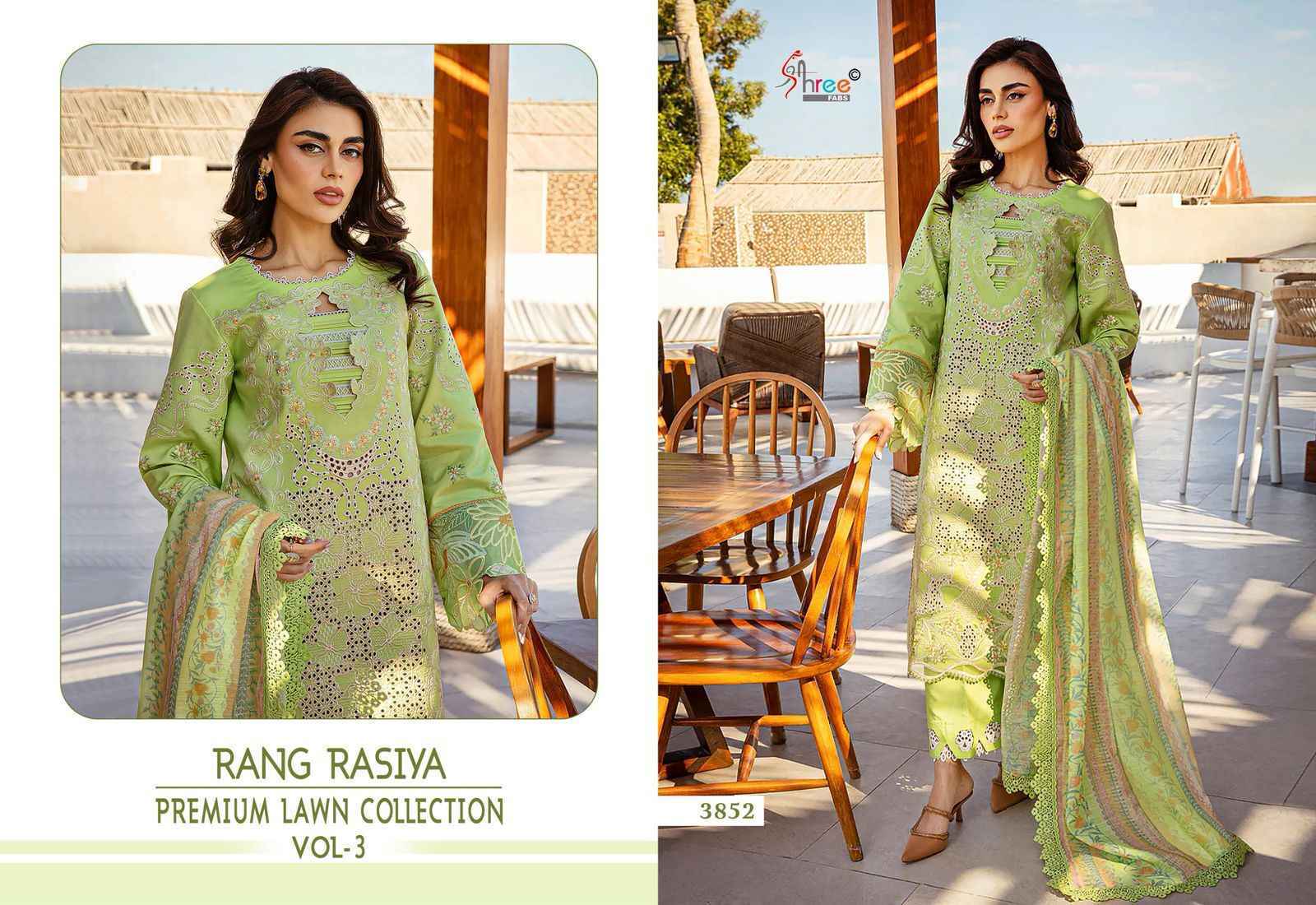 Shree Fabs Rang Rasiya Vol 3 Cotton Dress Material 5 pcs Catalogue